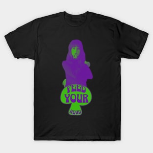 Feed Your Head (Purple and Green) T-Shirt